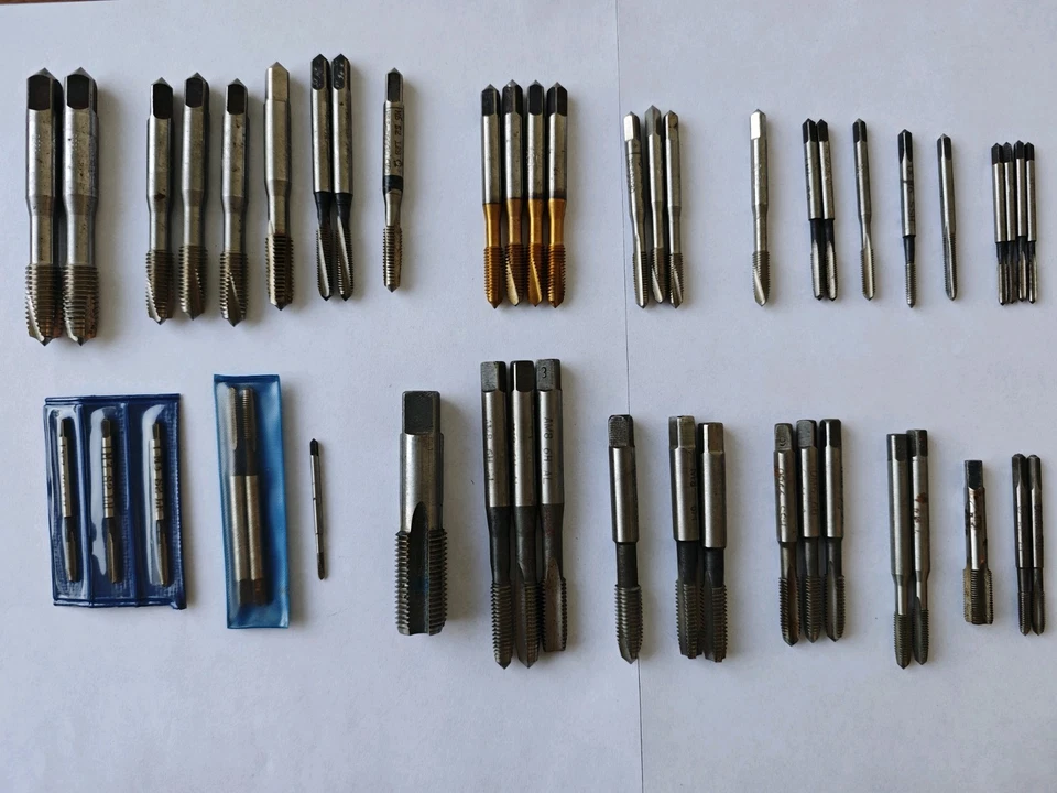 Werkö DDR HSS Gewindebohrer Konvolut M2-M16 46tlg Industriequalität East Germany - Bild 1 von 4