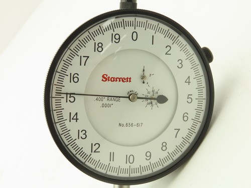 Starrett 656-617J Dial Gage Indicator 0-20 Dial .400" Range .0001"Grad - Picture 5 of 14