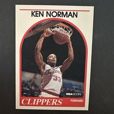 1989-90 NBA Hoops Ken Norman Los Angeles Clippers #162 Basketball Card