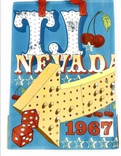 Trader Joe's Nevada Reusable Grocery Bag 6 Gallon Vegas Cowboy Clown Dice Design