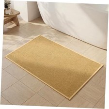 Bathroom Rugs Mat 16x24, Non Slip Quick Dry Bath Mats 16"x24" Small Yellow