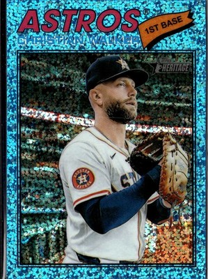 2026 Topps Heritage #217 Christian Walker Chrome Light Blue Sparkle Refractors