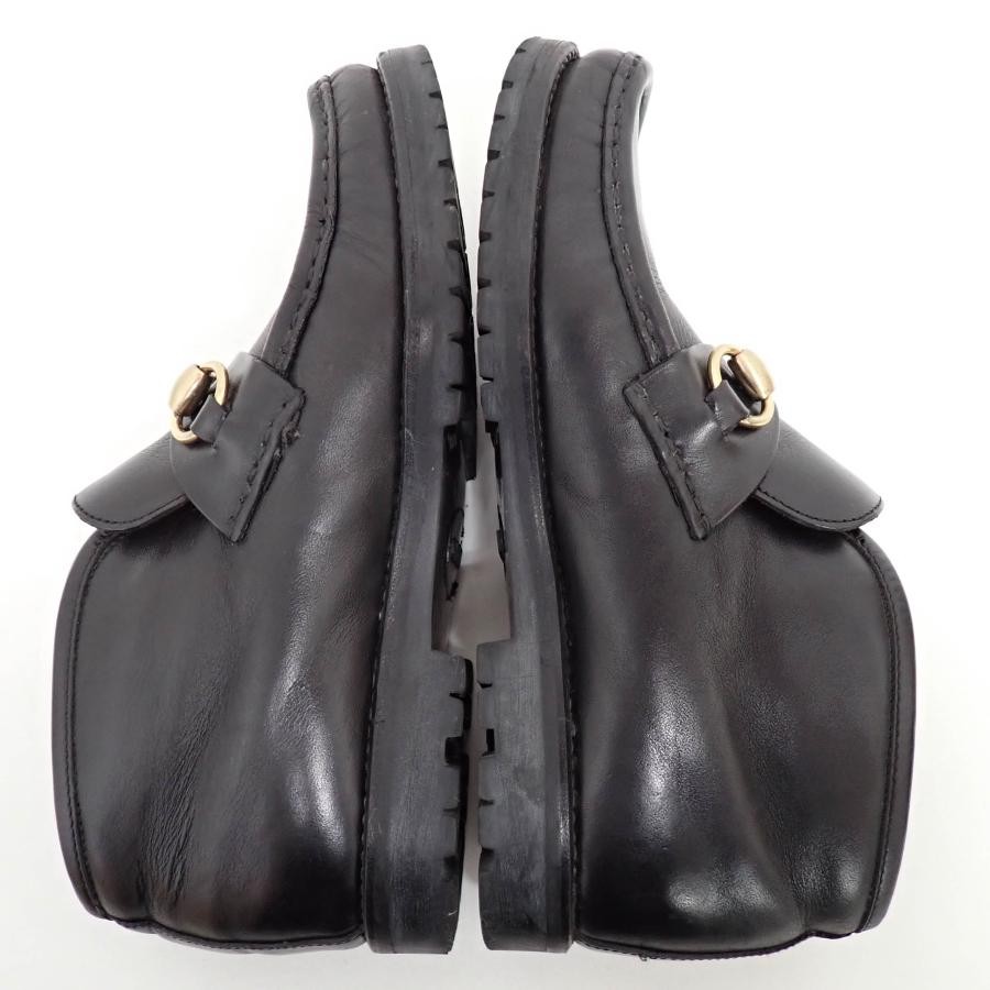 GUCCI Boots Heel Horsebit Leather Black EU35/US5 107389c thumbnail 7