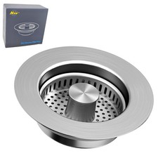 2025 Upgraded 3 IN 1 Sink Drain Strainer 304 Kitchen Universal Stopper