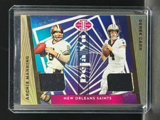 Archie Manning / Derek Carr 2023 Panini Illusions Football Deja Vu Dual Patch