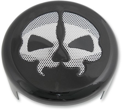 Skull Custom Hupen Cover Abeckung Black für Harley Dyna Softail Sportster 91-21