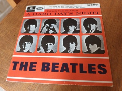 Beatles Hard Day's Night Ep No 2  Mono 1st [Ex/Vg+] +++Orange****