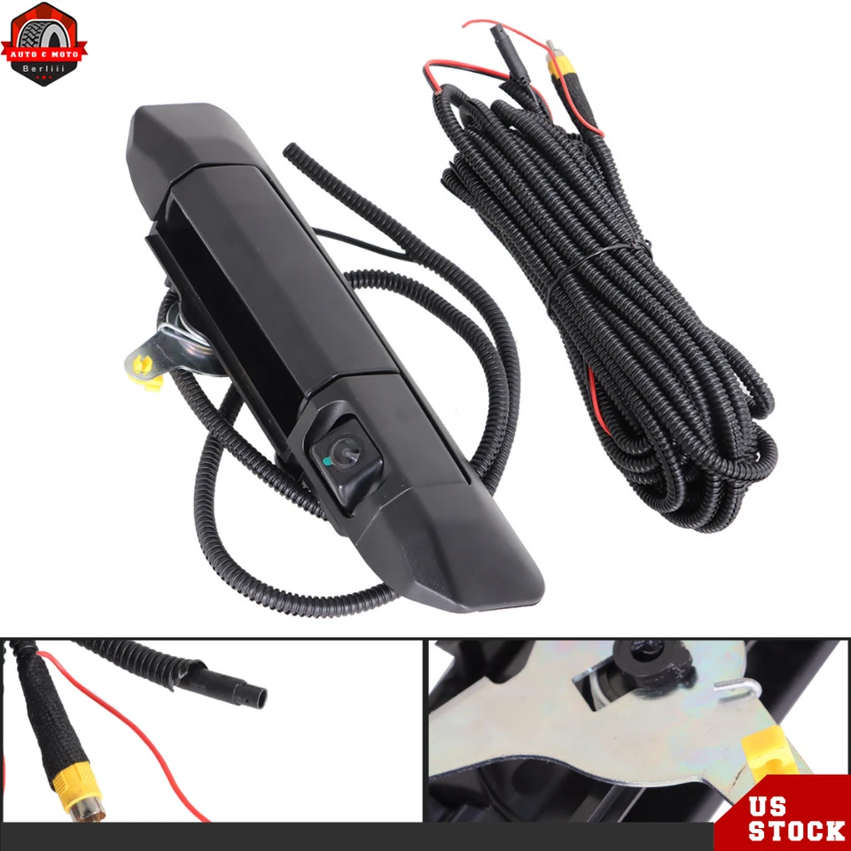 Kit de manija de puerta trasera y cámara de reversa negro para Toyota Tacoma 2005 2006-2014 Foto 3 de 4