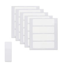 500pcs White Sticky Index Labels, 1.54x0.47 Inch Writable Blank File Tabs for...