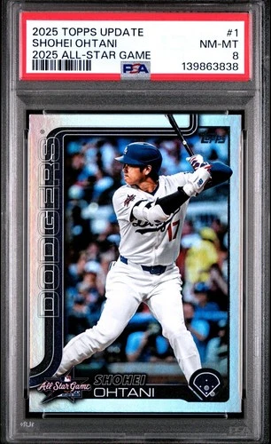 2025 Topps Update 2025 All-Star Game Shohei Ohtani #ASG-1 PSA 8