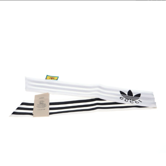 GUCCI x adidas Overall handle Neck Bow Bandeau Scarf Women From Japan image 3