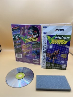 Virtual Open Tennis (Sega Saturn, 1996) Manual Registration Card Tested