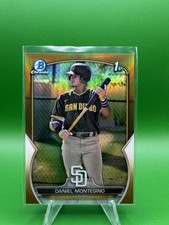 2023 Bowman Chrome Daniel Montesino 1st True Gold /50 #BCP-114 Padres