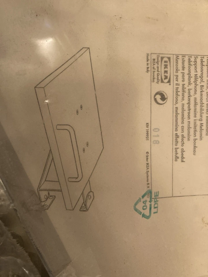 Ikea Jerker Telephone Shelf 248.198.07 13570 Vintage - Image 4 of 4