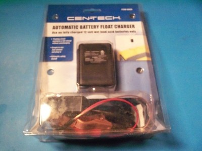 CenTech Automatic Battery Float Charger - Car Motorcycle ATV Snowmobile 12V TO52