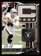Derek Carr 2021 Panini Playbook CAPTAINS #CAP-DCA Raiders FOOTBALL *233