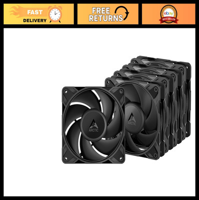 High-Performance 120mm PWM Fans - 5 Pack, Quiet Cooling, Enhanced Airflow