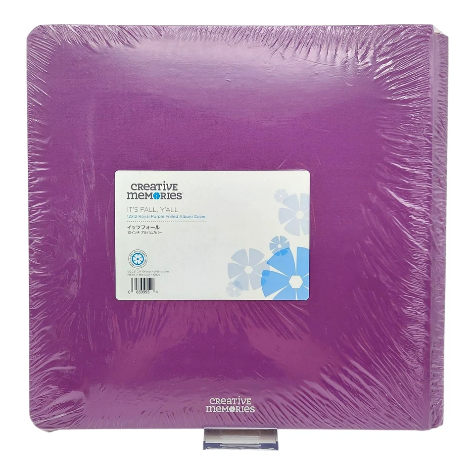 Creative Memories альбом "It's Fall Y'all" фиолетовая фольга клетчатый Хэллоуин осень - Изображение 3 из 4