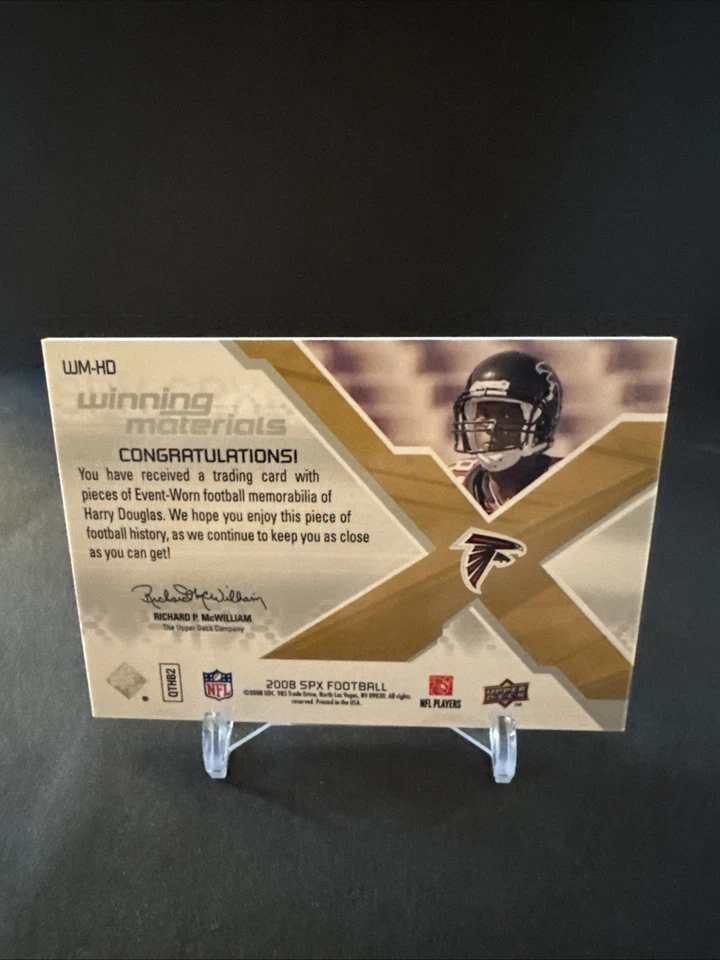 2008 SPx Rookie Winning Materials 16/50 #WM-HD Harry Douglas RC NM - Image 3 of 3