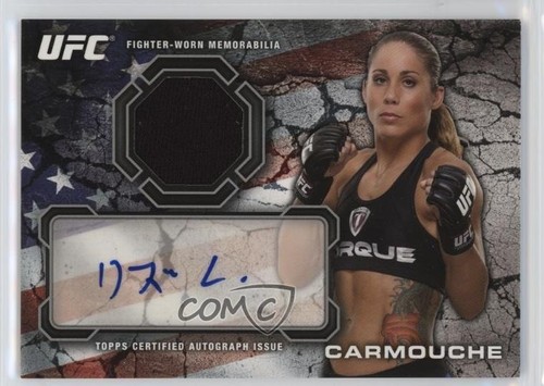 Liz Carmouche #FAR-LC 2013 Topps UFC Bloodlines Autograph Relics card