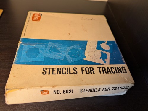 Ideal School Supply Co Vintage Stencils For Tracing 6021 Various Shapes Boxed