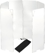 8 Stück Faltbarer Aluminium-Windschutz für Camping-Gaskocher & Outdoor-Öfen