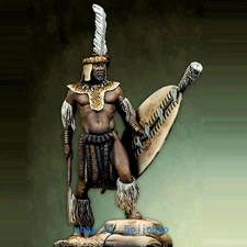 1/24 Scale 75mm Resin Figure Model Ancient Soldier Shield Unpainted Unassembled