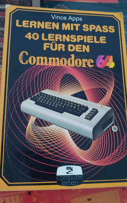 Apps Lernen mit Spass 40 Lernspiele Commodore 64 (MVG 1983) Buch classic 8-bit