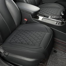 2 Pack Leather Front Car Seat Covers,Bottom Seat Covers for 2 PCS Diamond Black
