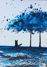 Aceo Original Mixed Media Art