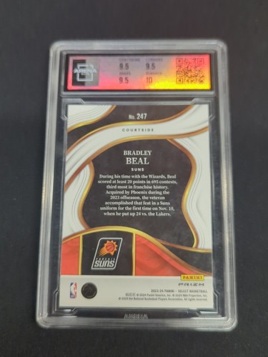2023 Select Bradley Beal Elephant Courtside #247 ARENA CLUB GEM MINT 10 - Picture 4 of 5