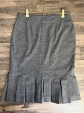 Pencil Skirt With Pleated Bottom
