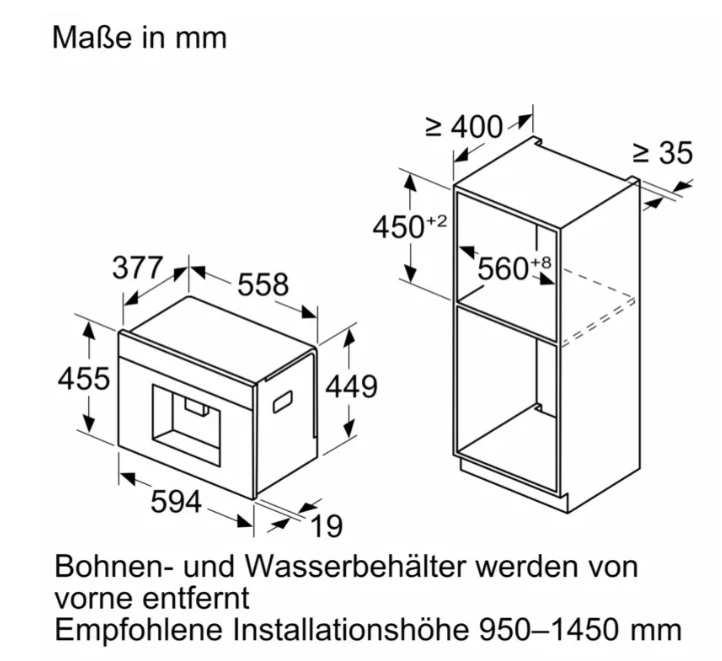Siemens CT718L1B0 cafetera automática empotrada