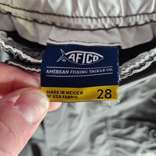 AFTCO American Fish Tackle Co Gray Shorts Mens Size 28 Fishing Hiking Outdoors - Picture 4 of 6