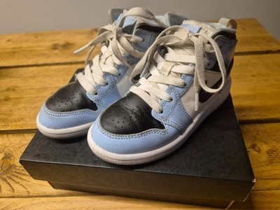 Nike Air Jordan 1 Mid Top Ice Blue Turnschuhe 640737-401 Jugend 10,5