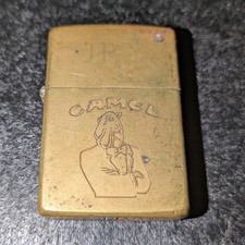Camel Zippo Brass Tone Lighter Made in USA 1992 Brass Zippo Lighter
