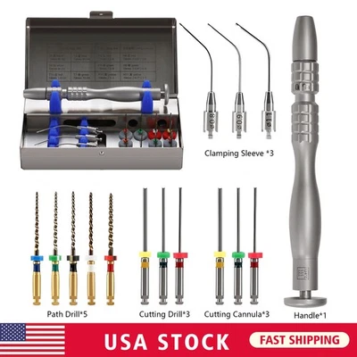 SANDENT Dental Root Canal File Extractor Broken Files Removal Kit Endo Rescue Retrieval