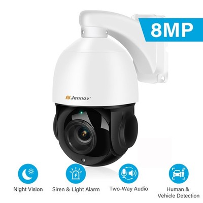 8MP POE PTZ Security Camera 30x Zoom Human Tracking ONVIF Compatible IP66