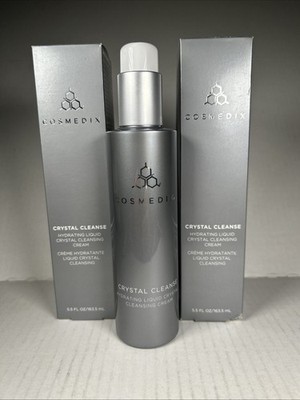 Cosmedix Crystal Cleanse Liquid Crystal Cream Cleanser 5.5oz Lot Of 2
