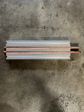 LYTRON / BOYD CP10G05 Copper Tube Cold Plate 12x3.5x0.5" SET OF 2, LIGHTLY USED