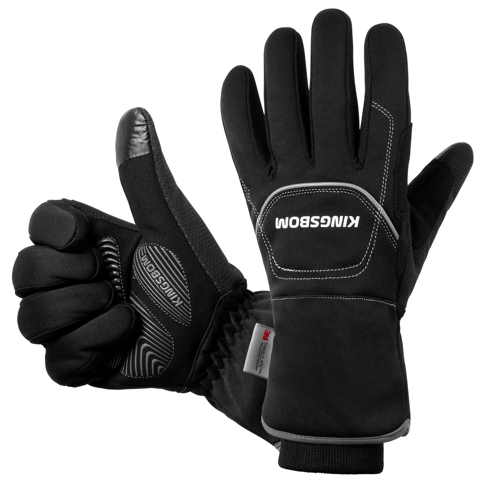 KINGSBOM -40F° Waterproof & Windproof Thermal Gloves - 3M X-Large, Black
