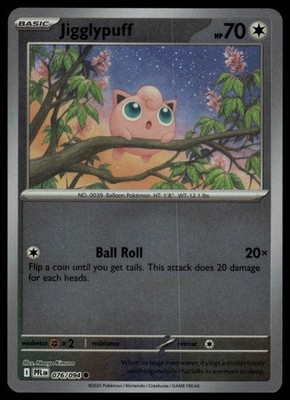 Jigglypuff #076/094 ME02: Phantasmal Flames Reverse Holo Pokemon Card