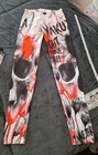 Schöne,Neue YAKUZA Leggings in XXS, GRÖßE 32-36 in Weiß/rot/schwarz