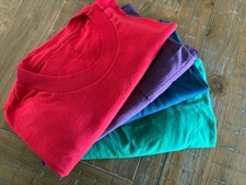 Vintage Fruit of the Loom Men's Thin Pocket 50/50 Short Sleeve T-Shirts Lot 