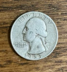 1953 D Silver HIGHER GRADE VF Washington Quarter Free Shipping
