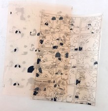 BRACCIO DI FERRO 2 Lucidi Di Stampa anni 70 80 - Segar Popeye. Leggi descr