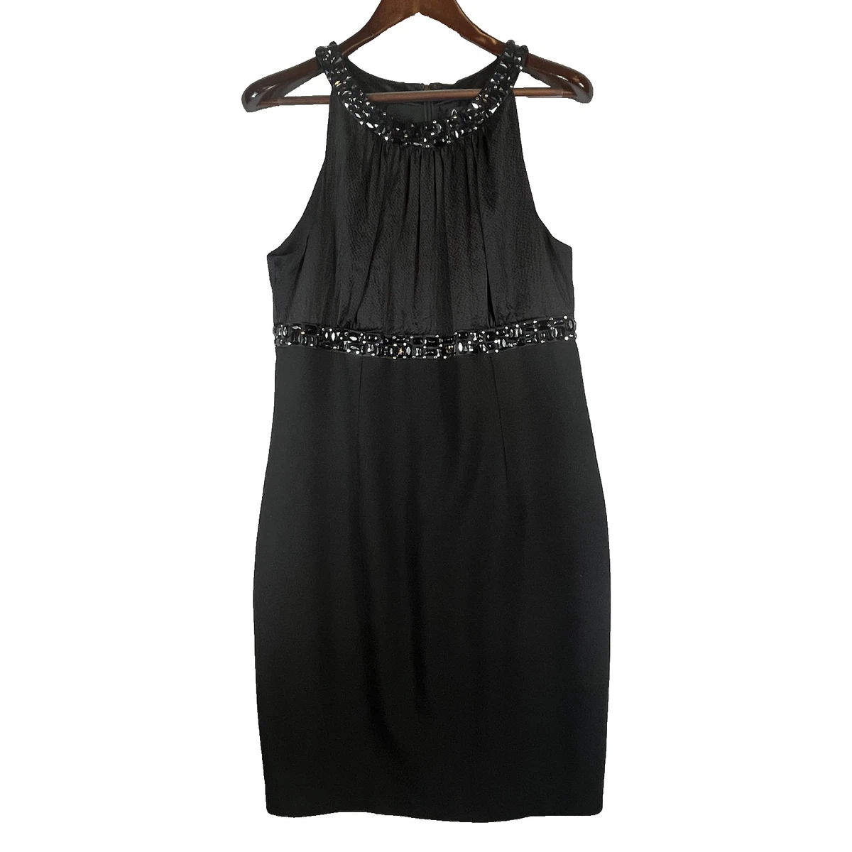 white christmas dresses Vintage I Magnin Black Evening Gown Dress With Rhinestones – Modig main image 1
