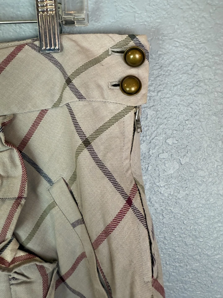 Falda Edme & Esyllte Mujer 8 Cuadros Volantes Forrados Bolsillos Boho Preppy Informal Foto 4 de 4