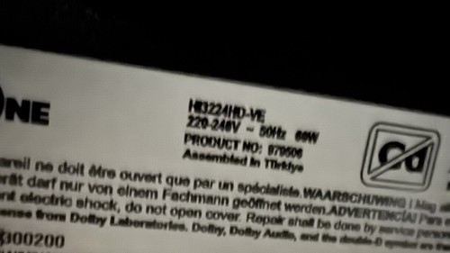 TV HIGH ONE HI3224HD-VE komplett zerlegen. Geprüft