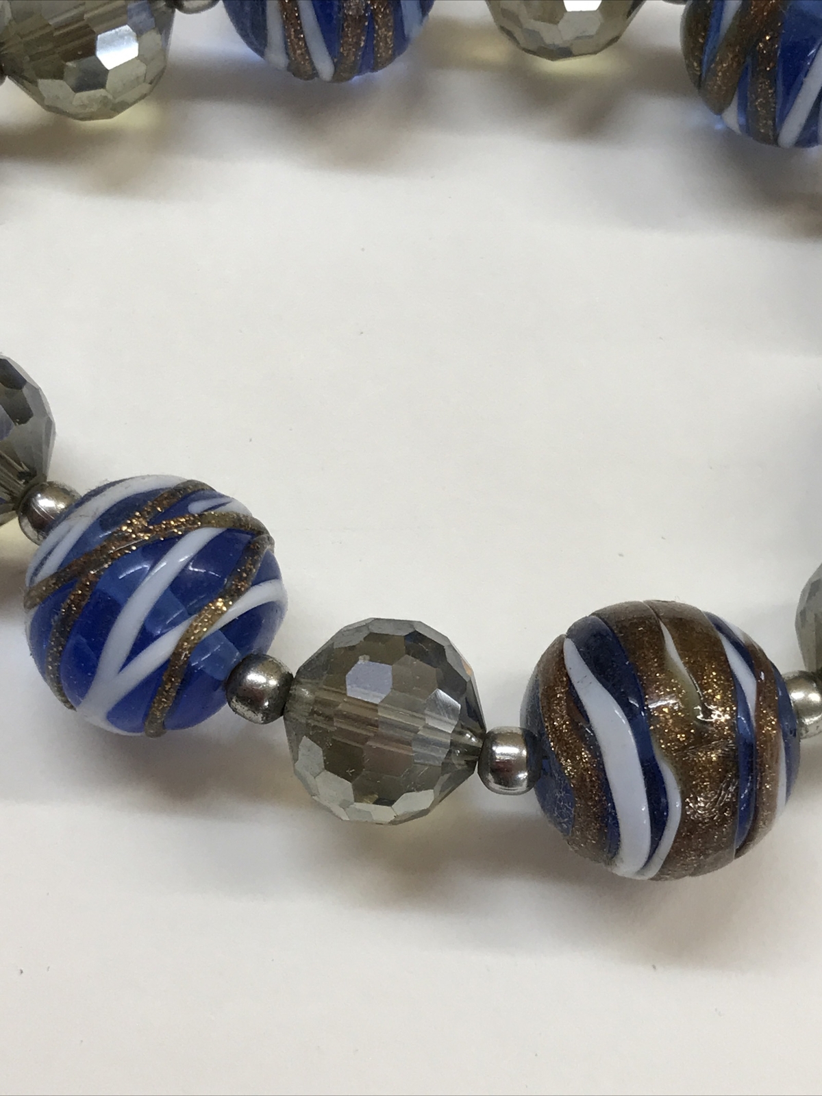 Silvertone and Multicolor Beaded Statement Neckla… - image 7